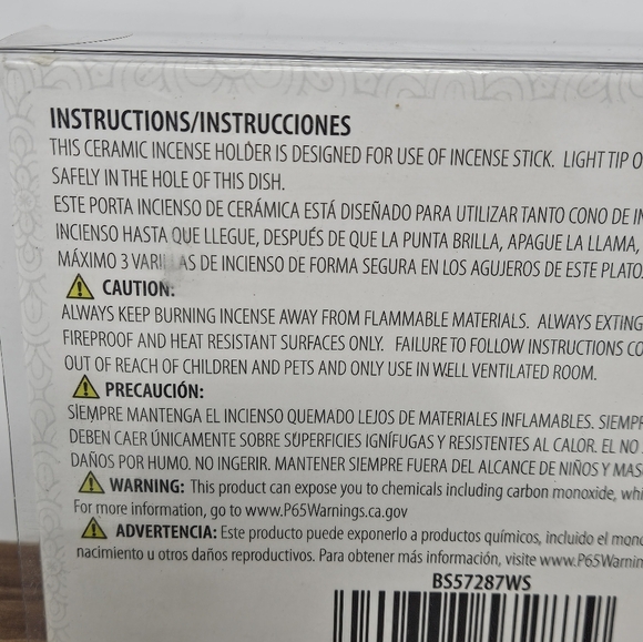 Hosley Ceramic Incense Set - Picture 4 of 5